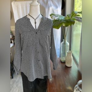 Jones NY stripe button up